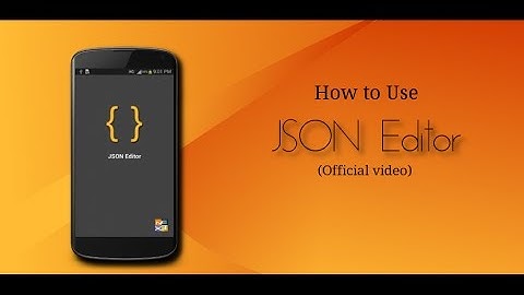 How to use JSON Editor (Official Video)