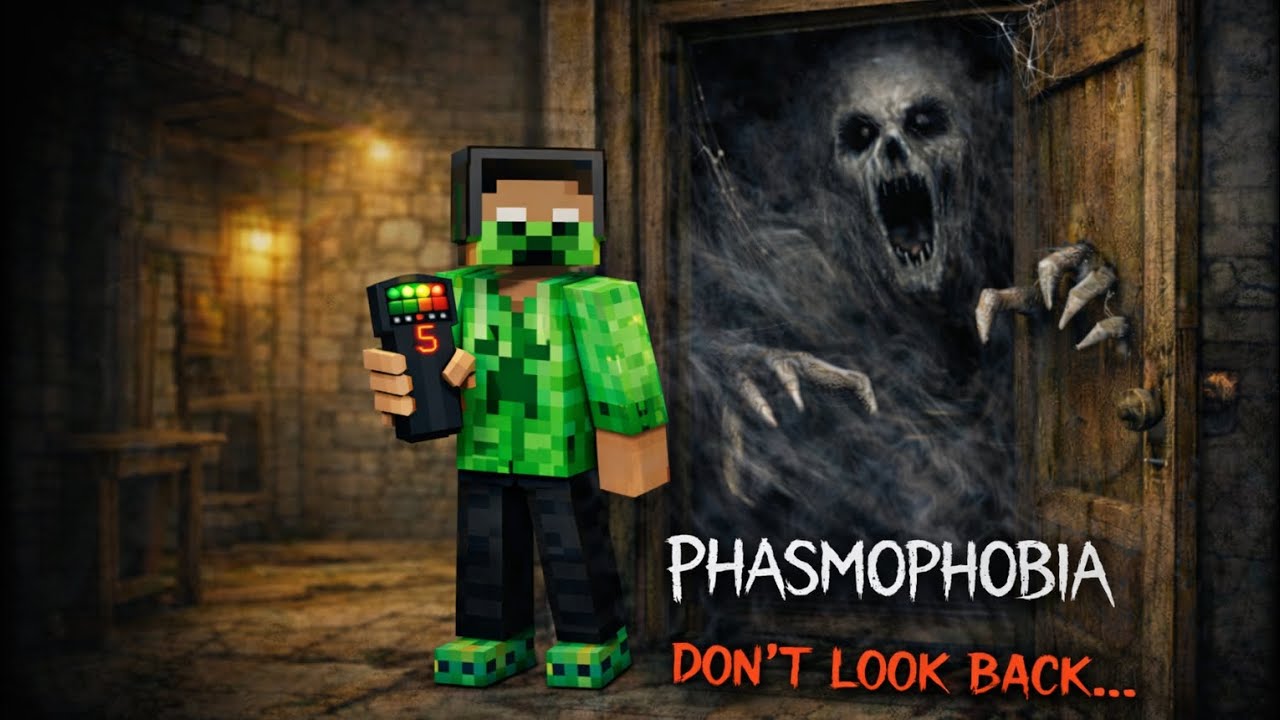 I play Pasmophobia in Minecraft#zac-blade#minecraft#phsmophobiagame 