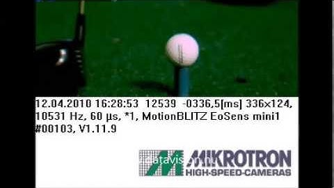 High Speed Camera Data Vision Mikrotron MotionBLITZ EoSens mini1 Golfball 10000fps
