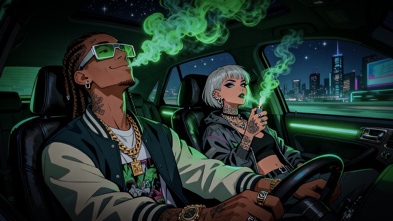 Slow Burn Confessions – Chill Rap Bluesy Vibes | Hip-Hop 420 Music for Stoner