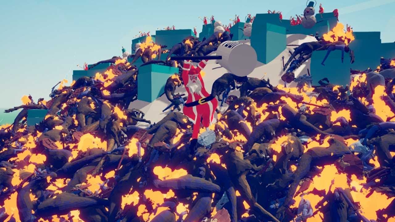 Can Santa protect his Christmas Tree? Treasure Guardians TABS Mod Totally Accurate Battle Simulator