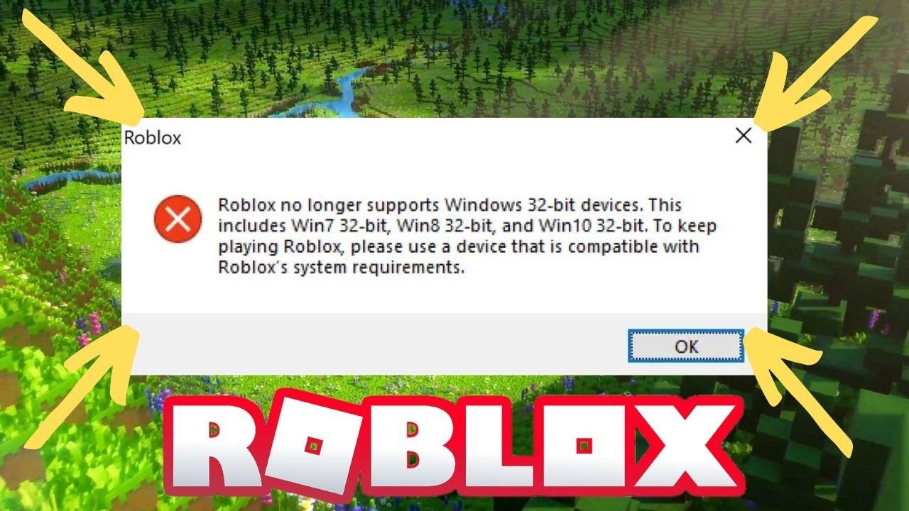 Roblox Doesn't Support 32-bit devices anymore?! (Roblox) 