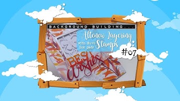 Background Building #07 - Altenew Layering Stamps with Nuvo Ink Pads :D