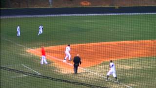 Davidson's David Daniels recovers from error to make double play.