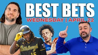 Best Bets Today 🚨 NBA & NHL Playoffs + MLB Picks | WagerTalk Today 4/22