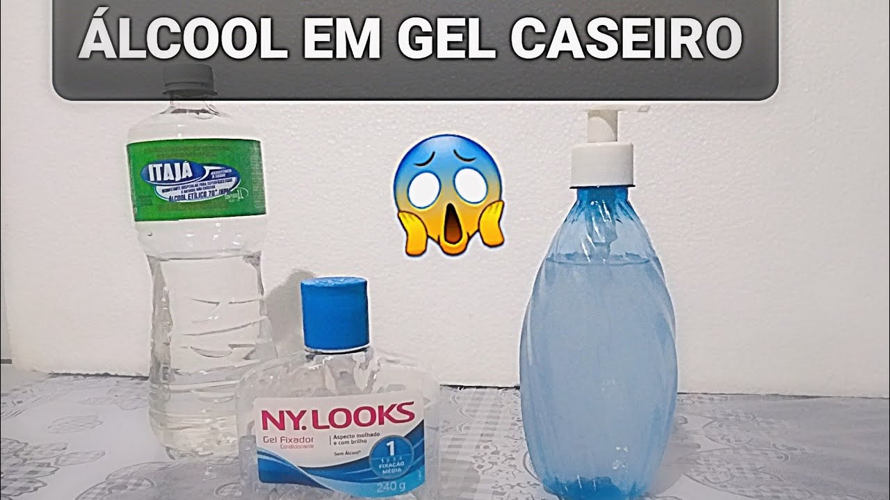 COMO FAZER ÁLCOOL EM GEL CASEIRO COM 2 INGREDIENTES ? - YouTube