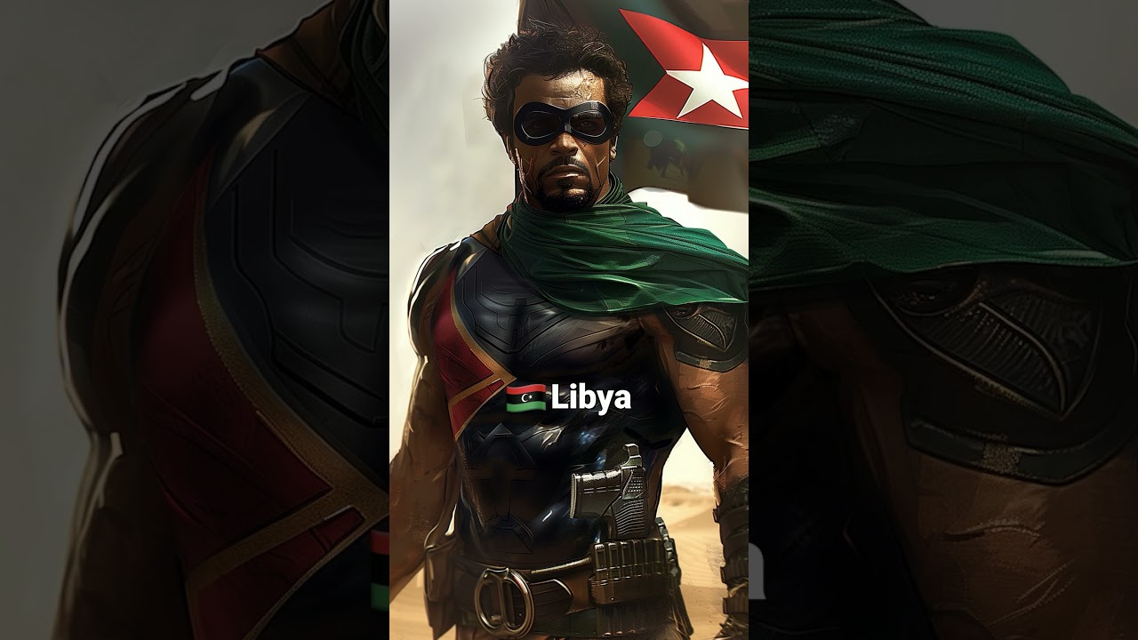 AI Draws Countries As Superheroes