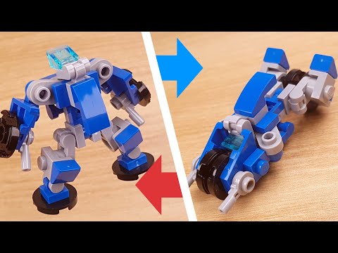 Как собрать конструктор-трансформер из мини-мотоцикла из кубиков LEGO - Motor Chrome