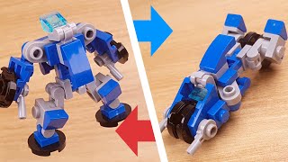 How to build LEGO brick mini motor cycle type transformer mech - Motor Chrome screenshot 2