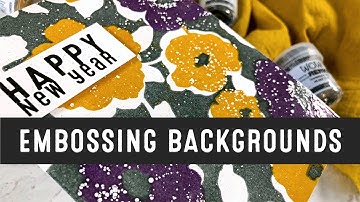 Heat Embossing Backgrounds 2 Ways | WOW Embossing Powder | Altenew