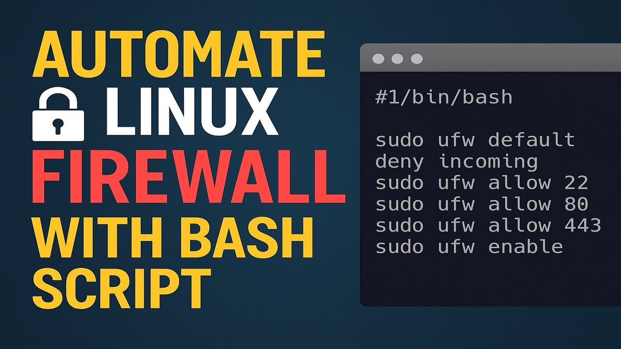 Automate Linux Firewall Configuration with Bash Script 🔐 | UFW Allow ...
