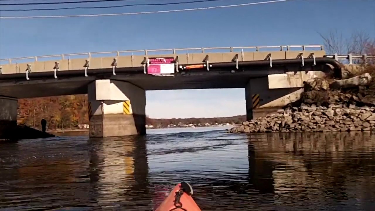 Kayak NJ Lake Hopatcong Brady's Bridge Flow 110418 YouTube