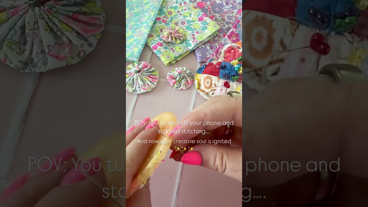 Learn how to make a fabric yo-yo in my latest creative workshop!