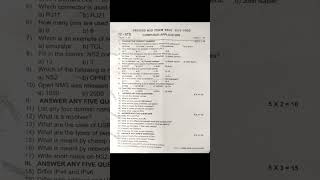 12th Computer Application Original Second mid term Question paper November 2022