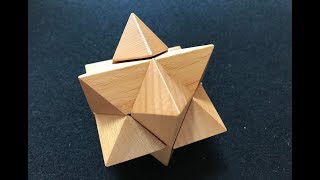 これがエレガントな解き方！ ウッドパズルダイヤモンド　解き方　解説   How to solve the star puzzle
