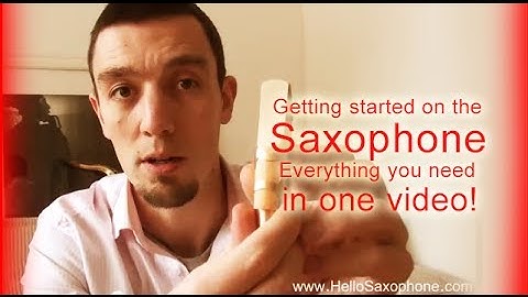 How to get started on the saxophone! Everything you need to know in one video!