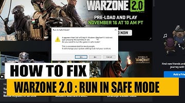 Warzone 2.0 Run in safe mode fix | How to #fix safe mode error in #warzone 2.0 || by borntoplaygames