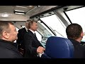 Президент открыл движение по железнодорожной части Крымского моста