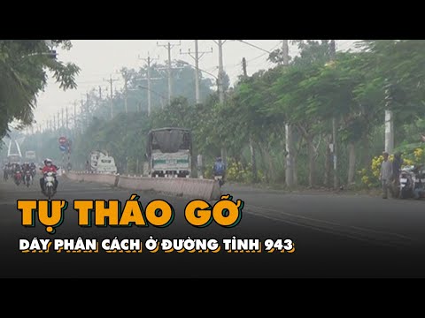 Video Doanh nghiệp tự tháo gỡ dãy phân cách ở đường tỉnh 943... - youtube