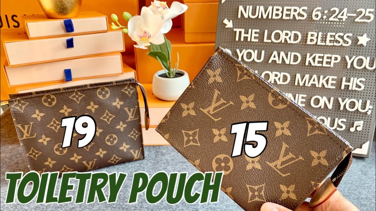 Louis Vuitton TOILETRY POUCH 15 and 19 