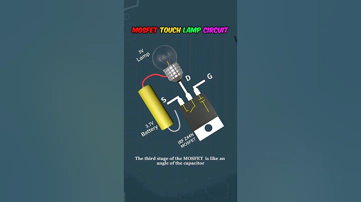 MOSFET Touch Lamp Circuit #diyelectronics #3delectronics #mosfet