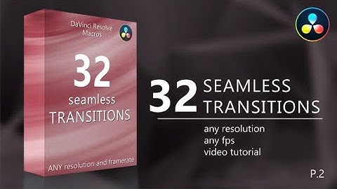 Action Seamless Transitions (Pack 2) DaVinci Resolve Macros