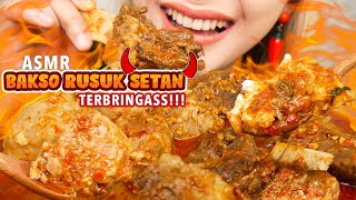 ASMR BAKSO RUSUK SET4N LEVEL PEDES TERBRING4ASS!! | ASMR Indonesia