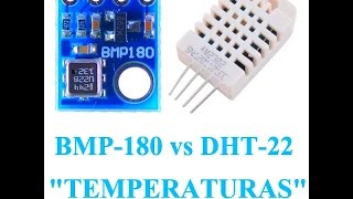 BMP180 vs DHT22 (comparando temperaturas)