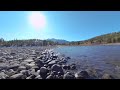 Nature Escape Lake Dillion Shore Beach Rocky Mountains VR180 VR 180 Virtual Reality Travel Sun Snow