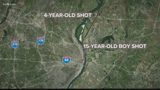 2 children shot in separate shootings over the weekend