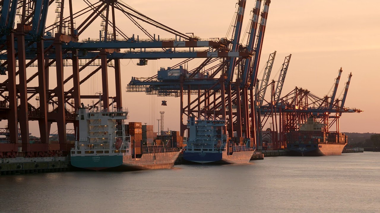 Container Terminal Burchardkai Youtube