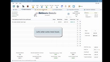 Estimating program for painters | Using Time & Materials Estimating Method