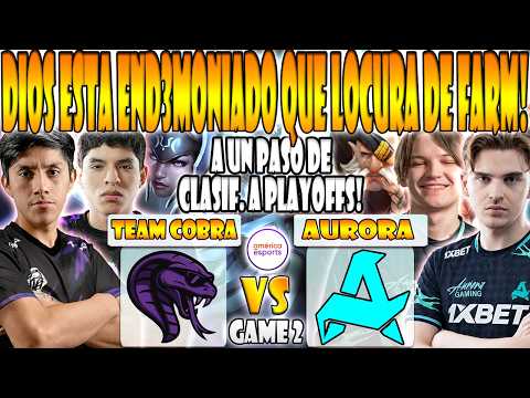 TEAM COBRA vs AURORA BO3[GAME 2] PARKER, LUMPY, FRANK vs SKITER, MIRA- PGL WALLACHIA SEASON 9-DOTA 2