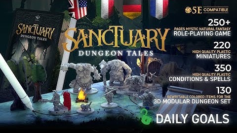 Now on Kickstarter: Sanctuary: Dungeon Tales, Mystic Natural Fantasy Setting 5E