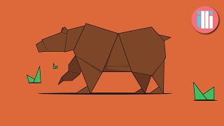 The Origami Bear - Adobe Illustrator Tutorial