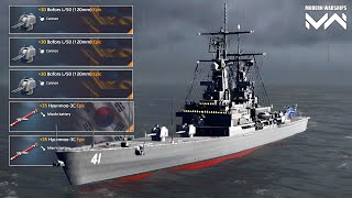 USS Arkansas - With Equip Bofors L/50 And Hyunmoo-3C Full Gameplay - Modern Warships