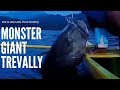 BIG GIANT TREVALLY USING SMALL BOAT | Epic fight | No cut from hook up to landing