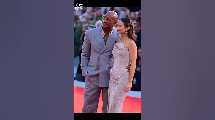 Emily Blunt Dwayne Johnsonat the Venice International Film Art
