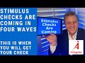 Stimulus checks are coming in four waves. This is when you’ll get your check