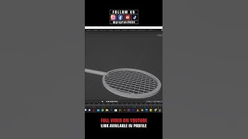 Tennis Racquet in blender  #blender3d #blenderanimation#tech #amberheard #blendertutorial#3dblender