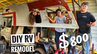 Rotten Roof, Walls, and Floor! How bad is it? Antique Motorhome Budget Remodel.