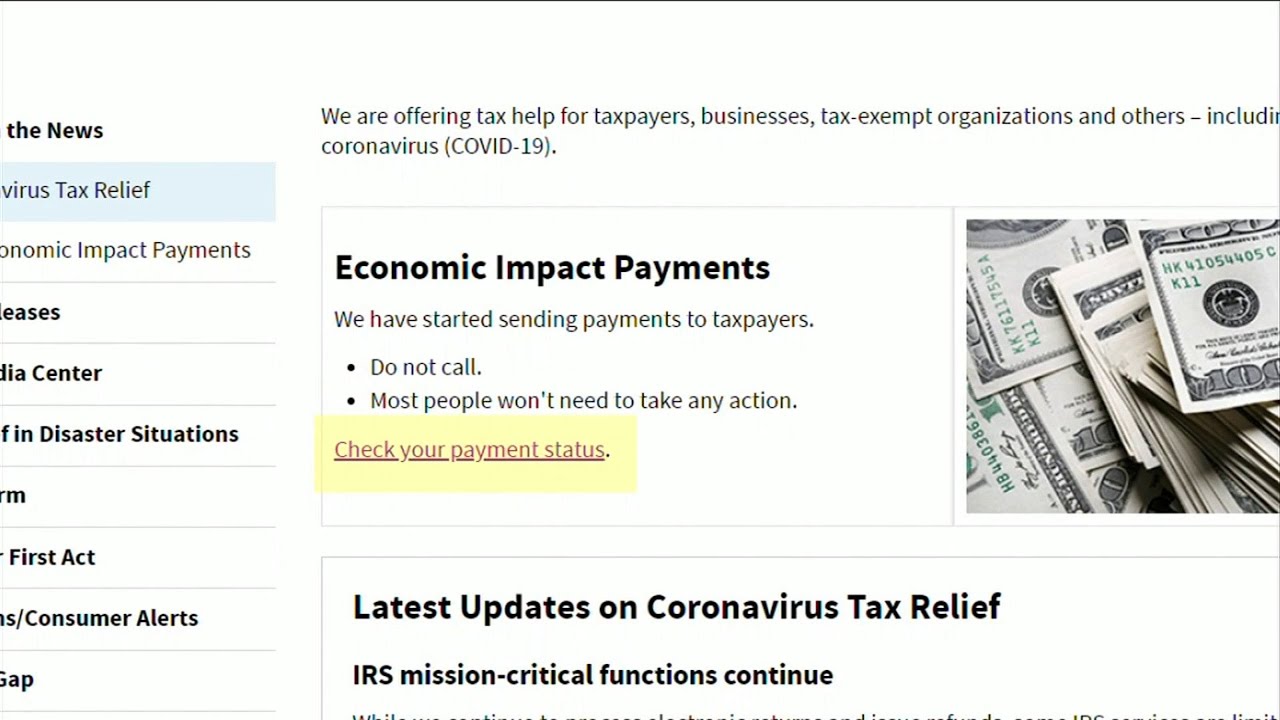 How to check on the status of your stimulus payment YouTube