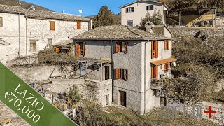 €70k ~ LAZIO STONE VILLA in MOUNTAIN VILLAGE Near Rieti & Terni ~ Garden Terrace Cellars in Italy