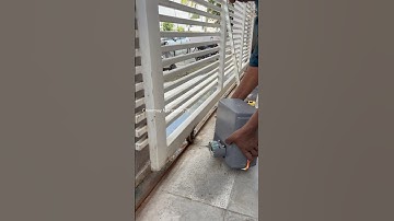 ￼ Sliding gate motor base installation , automatic sliding Gate #slidinggate #chinnmayfabrication