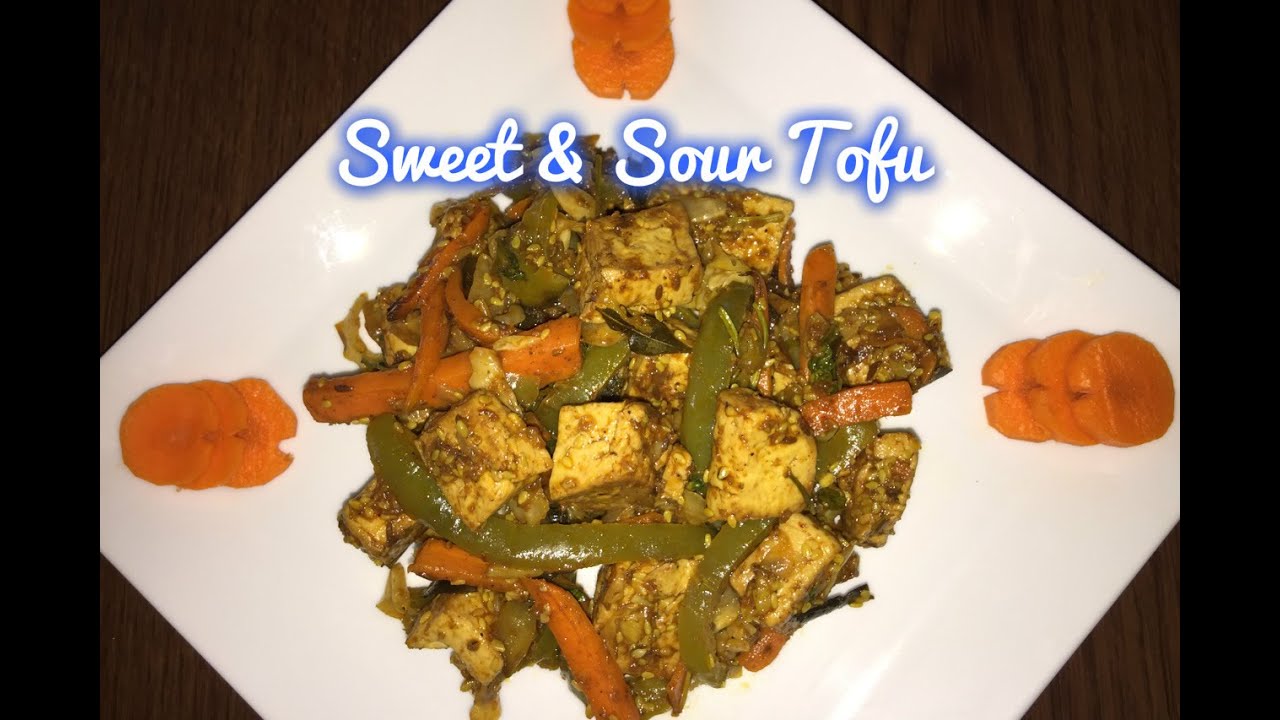 Sweet & Sour Tofu Recipe / Sweet and Sour Tofu Recipe | Nagaharisha Indian Food Recipes