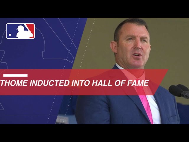 Jim Thome is inducted into the Baseball Hall of Fame 