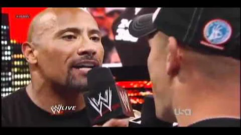 The Rock & John Cena Promo - Raw 03/05/12 Part 2