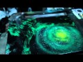 Green Galaxy - Spray paint demo by Markus Fussell