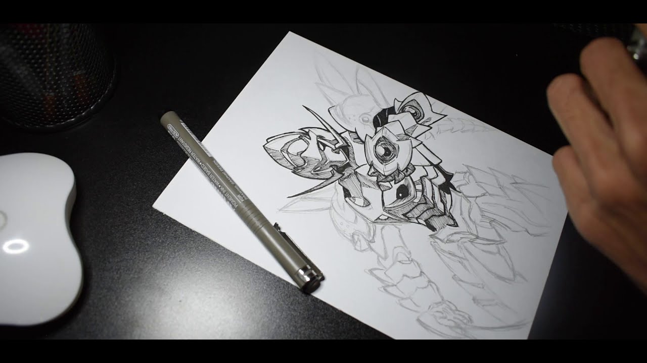 Drawing Issei Hyoudou Sacred Gear from anime High School DxD - YouTube