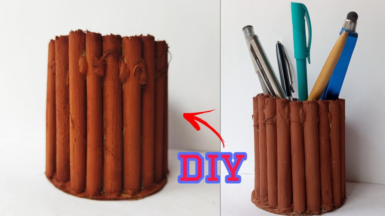 How To Make Pen Holder | DIY Pen Holder - YouTube
